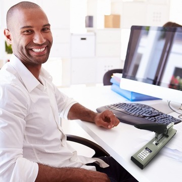 ОФИСНЫЙ СТЕПЛЕР БОЛЬШОЙ, 100 листов ТВЕРДЫЕ МЕТАЛЛИЧЕСКИЕ ПОЛЯ, РАЗЛИЧНЫЕ СКОБКИ