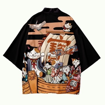KOSZULA MĘSKA - KIMONO JAPOŃSKIE, LUŹNA KOSZULA XL