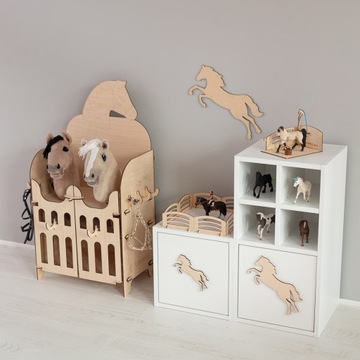 Деревянная подставка для двух лошадей Hobby Horse.