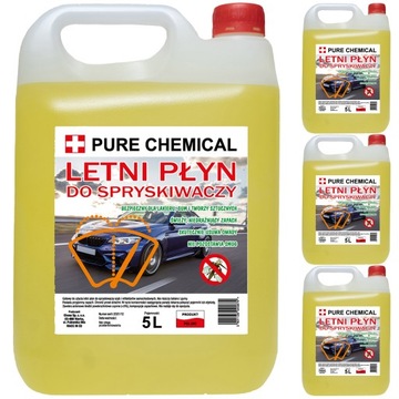 LETNI PŁYN DO SPRYSKIWACZY 20L 4x5L Pure Chemical