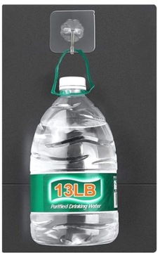 Przezroczyste haczyki na ścianę Haczyki samoprzylepne małe przezroczyste