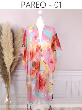 КРАСИВЫЙ ПЛЯЖНЫЙ ШАРФ ПАРЕО, модная БАХКА, накидка под тунику - ЦВЕТА