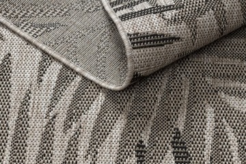 КОВЕР SIZAL ROPE 80x150 LEAVES серый/бежевый #DEV925
