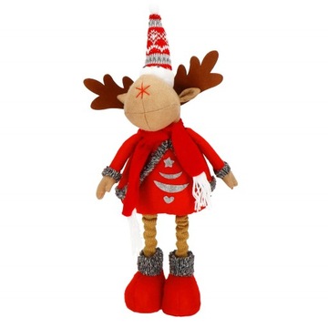 ТЕЛЕСКОПИЧЕСКИЙ РОЖДЕСТВЕНСКИЙ ОЛЕНЬ ПОД РОЖДЕСТВЕНСКОЙ ЕЛКОЙ 65см ОРНАМЕНТ РОЖДЕСТВЕНСКОЕ УКРАШЕНИЕ