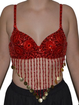STANIK do belly dance SAMBA tribal cekiny A-B