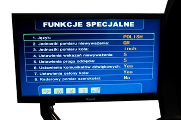 WYWAŻARKA DO KÓŁ OSOBOWYCH DOSTAWCZYCH AUTOMAT LASER KW-700LHB Kupczyk