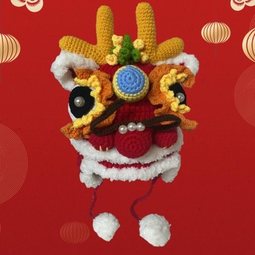 2024 праздничная шапка ручной работы с изображением животных, милая шляпа года дракона для среднего ребенка