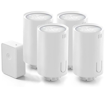 4x Głowica termostatyczna HomeKit WiFi Meross +hub