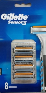 Gillette Sensor 3 wkłady a 8 szt.