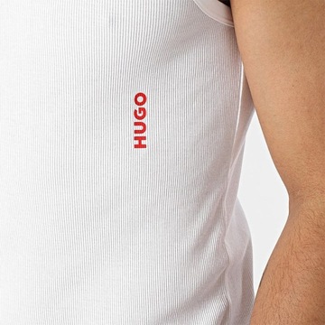 Hugo Boss koszulka tank top męska biała bokserka L