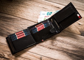 Мужской кожаный мотоциклетный кошелек RFID 5682