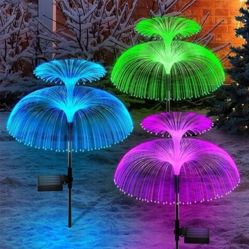 2Szt LAMPA SOLARNA OGRODOWA MEDUZA LAMPKA