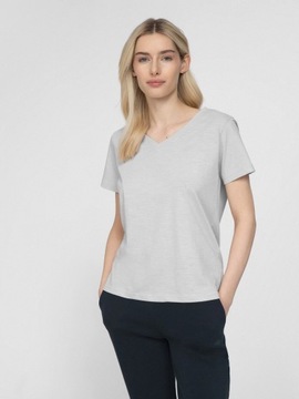 Koszulka Damska 4F T-Shirt XL Bawełniana Sportowa Szara Wysoka Jakość