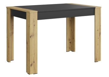 STÓŁ KUCHENNY DO JADALNI DO SALONU DĄB ARTISAN/CZARNY VEGA MebleCraft