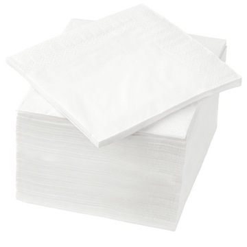Serwetki papierowe białe klasyczne aż 100szt