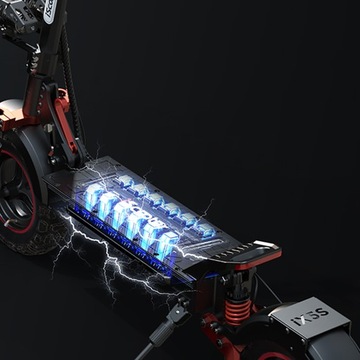 Складной электрический самокат для взрослых Iscooter Scooter 45 км/ч, 1000 Вт, 48 В, 15 Ач, 11 дюймов