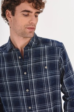 CARRY stylowa koszula w kratę regular męska M