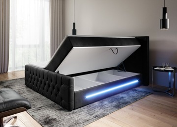ПРИМА КОНТИНЕНТАЛЬНАЯ КРОВАТЬ 180/200 LED + КОНТЕЙНЕР