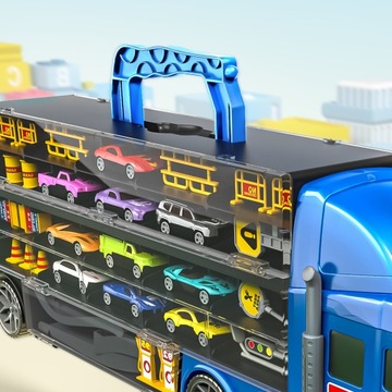 КОМПЛЕКТ TRUCK TRANSPORTER ЧЕМОДАН ДЛЯ ПРУЖИН TRUCK 10 МАШИН + AKC