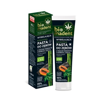 Konopna pasta wybiela zęby CBD P. 100ml BIO MADENT