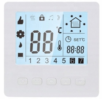TERMOSTAT POKOJOWY LCD 16A REGULATOR TEMPERATURY