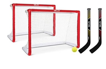 SKLZ Pro Mini Indoor Miniature Hockey Set, includes 2 Goals, 2 Sticks, and