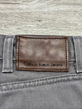 CALVIN KLEIN Vintage Jeansy Męskie Spodnie Easy Fit Logowane r. W38 L32