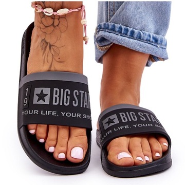 DAMSKIE LEKKIE KLAPKI BIG STAR LL274732 CZARNE 36