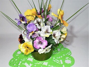 ПЛАТЬЕ на могилу, памятник, кладбище, композицию, искусственные цветы, красивые анютины глазки