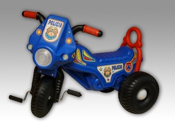 Трехколесный велосипед - Мотор HARY Police, синий