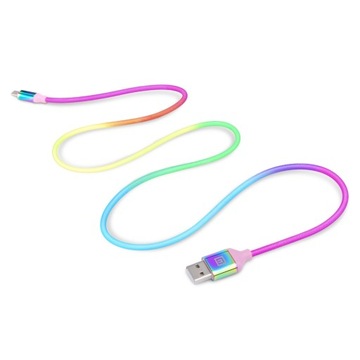 Кабель REAL-EL Premium USB A — USB Type C Rainbow