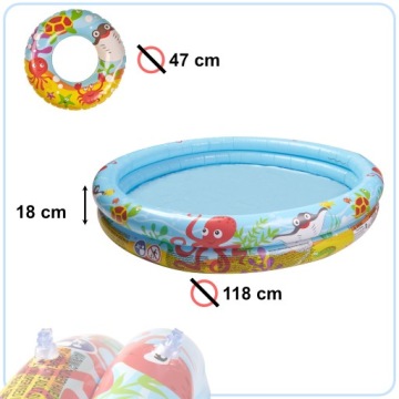 BESTWAY 51124 Шар для бассейна, детский бассейн 122 см, 2-4 года