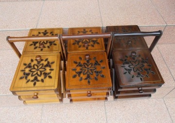 РЕЗЬБОВАЯ МАШИНА XL, деревянная, инкрустация резьбой - коробка