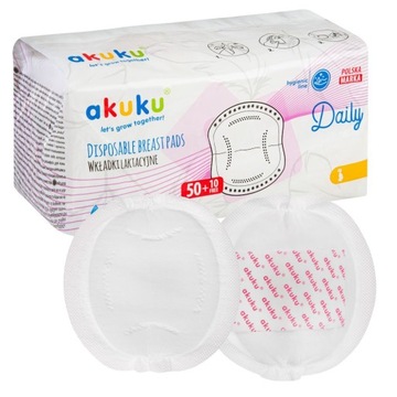 AKUKU CHŁONNE WKŁADKI LAKTACYJNE 60szt MEGAPAKA