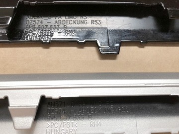 Молдинги, накладка на спойлер - Audi A3 RS3 8V5 - дилерский центр