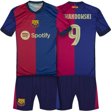 ФУТБОЛЬНАЯ ФОРМА LEWANDOWSKI 9 и гетры НОВАЯ футболка 2025 ПОЛОСКИ 128