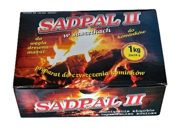 Катализатор для сжигания сажи SADPAL 1кг для печей-каминов, пакетики 20х50г