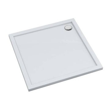 Brodzik prysznicowy SHARPER 80X80 Schedpol Schedline biały niski gładki