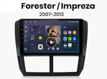 Радио Android 12 GPS Subaru Forester 3 Impreza WiFi 4/64 LTE SIM