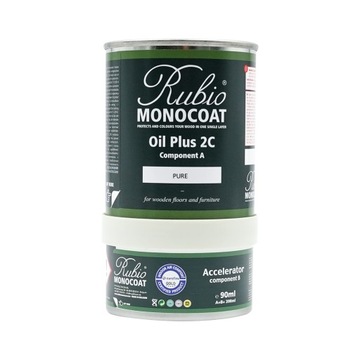 Rubio Monocoat Oil +2C Pure 390 мл бесцветное масло с твердым воском