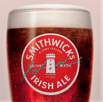 SMITHWICK'S IRISH ALE szklanka Pint IRLANDIA