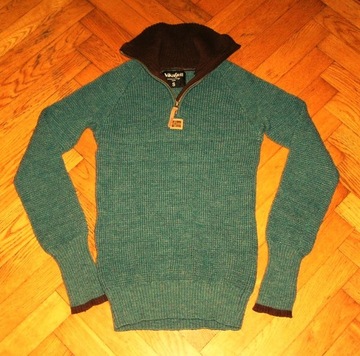 Sweter VIKAFJELL NORGE SWETER 100% WOOL gruby S/M S.Stan