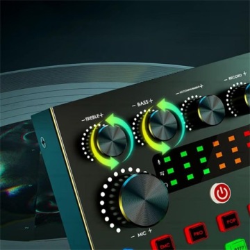 ЗВУКОВАЯ КАРТА BLUTOOTH AUDIO MIXER LIVE SOUND CARD ДЛЯ ЗАПИСИ ПРЯМЫХ ТРАНСЛЯЦИЙ