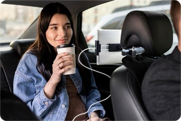 АВТОДЕРЖАТЕЛЬ ПЛАНШЕТА ДЛЯ ПОДГОЛОВНИКА АВТОМОБИЛЯ, РЕГУЛИРУЕМЫЙ, УНИВЕРСАЛЬНЫЙ