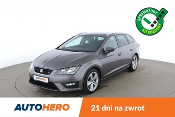 Seat Leon III ST 2.0 TDI CR 184KM 2014 Seat Leon 185KM, DSG, półskóra, navi, klima