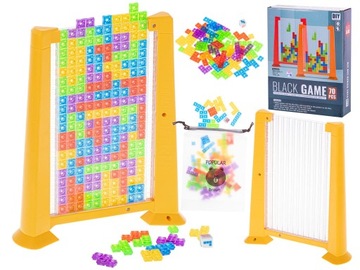 GRA LOGICZNA UKŁADANKA TETRIS PUZZLE KLOCKI 70 KLOCKÓW DIY
