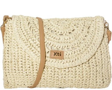Xti 86494 torebka bolso sra rafia beige
