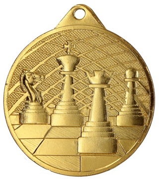 medal szachy, 50 mm+wstążka + wklejka