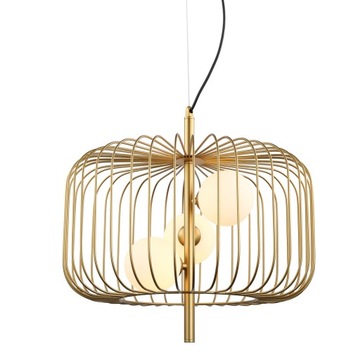 ItaLux Lampa wisząca DAREN 3xG9 25W - złoty