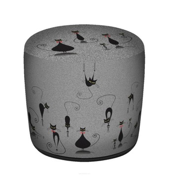 Pufa Bertoni Walec Codura GR Cats - 40x40 cm